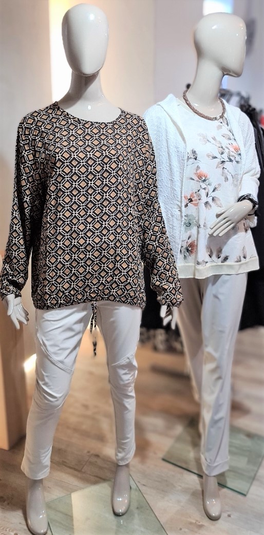 Trendfarbe Oatmeal Hosen von Elli